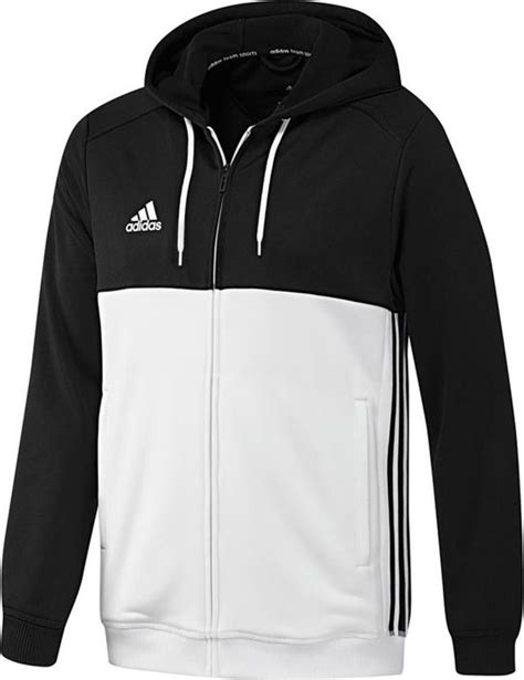 adidas t16 hoody sportvest maat xl mannen zwart wit